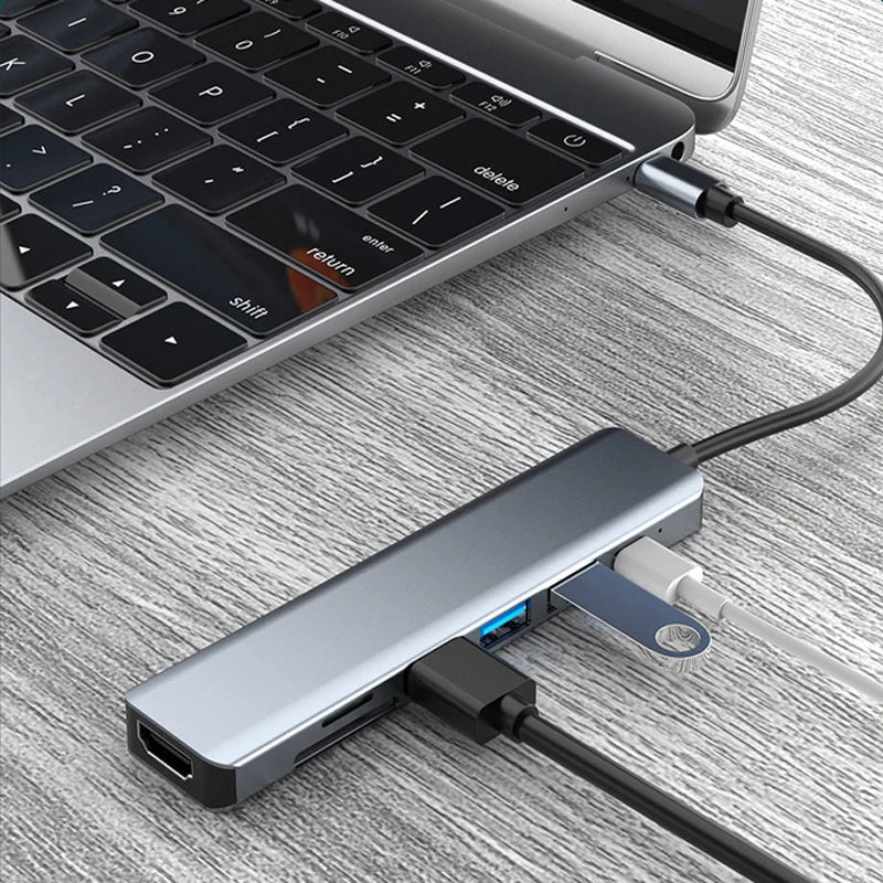 USB C HUB Type C Splitter Thunderbolt 3 Docking Station Laptop Adapter